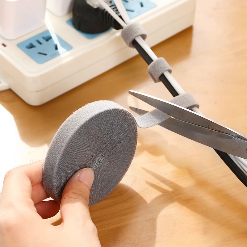 Cable Velcro Strap - Spezieller Klettverschluss-Kabelorganizer für Datenkabel, Computerkabel-Befestigungsband, Desktop-Kabelmanagement-Fixiergurt