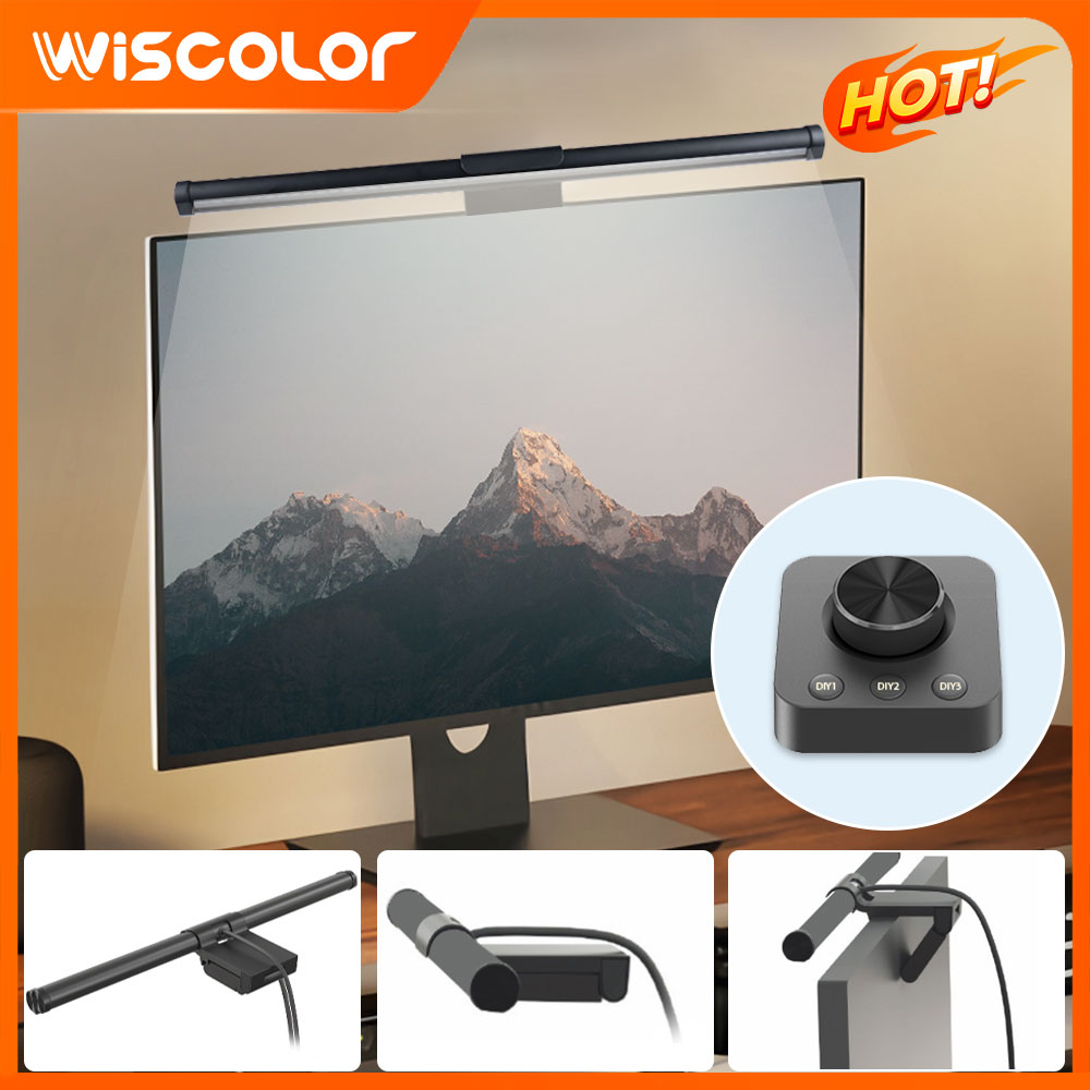 Desk Setup No Monitor - RGB-Lichtleiste Monitor-Setup-Dekoration Dimmbare LED-Leuchten Smart WLAN-Fernbedienung