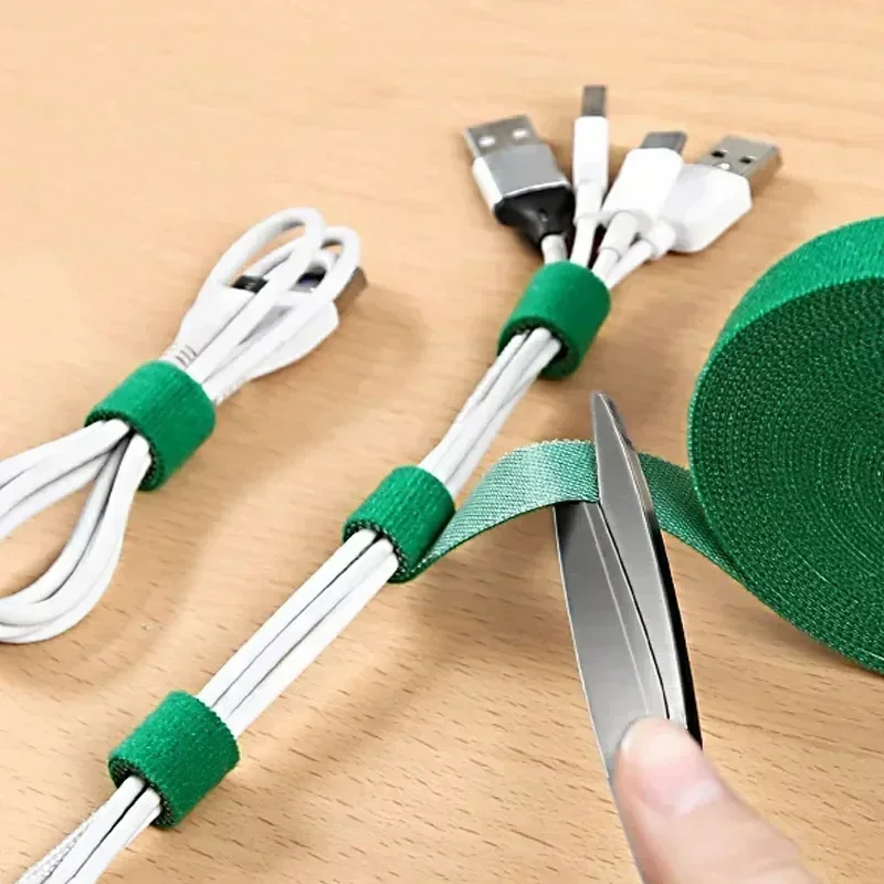 Cable Velcro Strap - 5 m/Rolle, 12 mm breit, Kabel-Organizer,