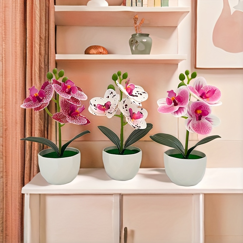 3 Stück Künstliche Phalaenopsi – Desk Setup Plants Bewertung und Preis