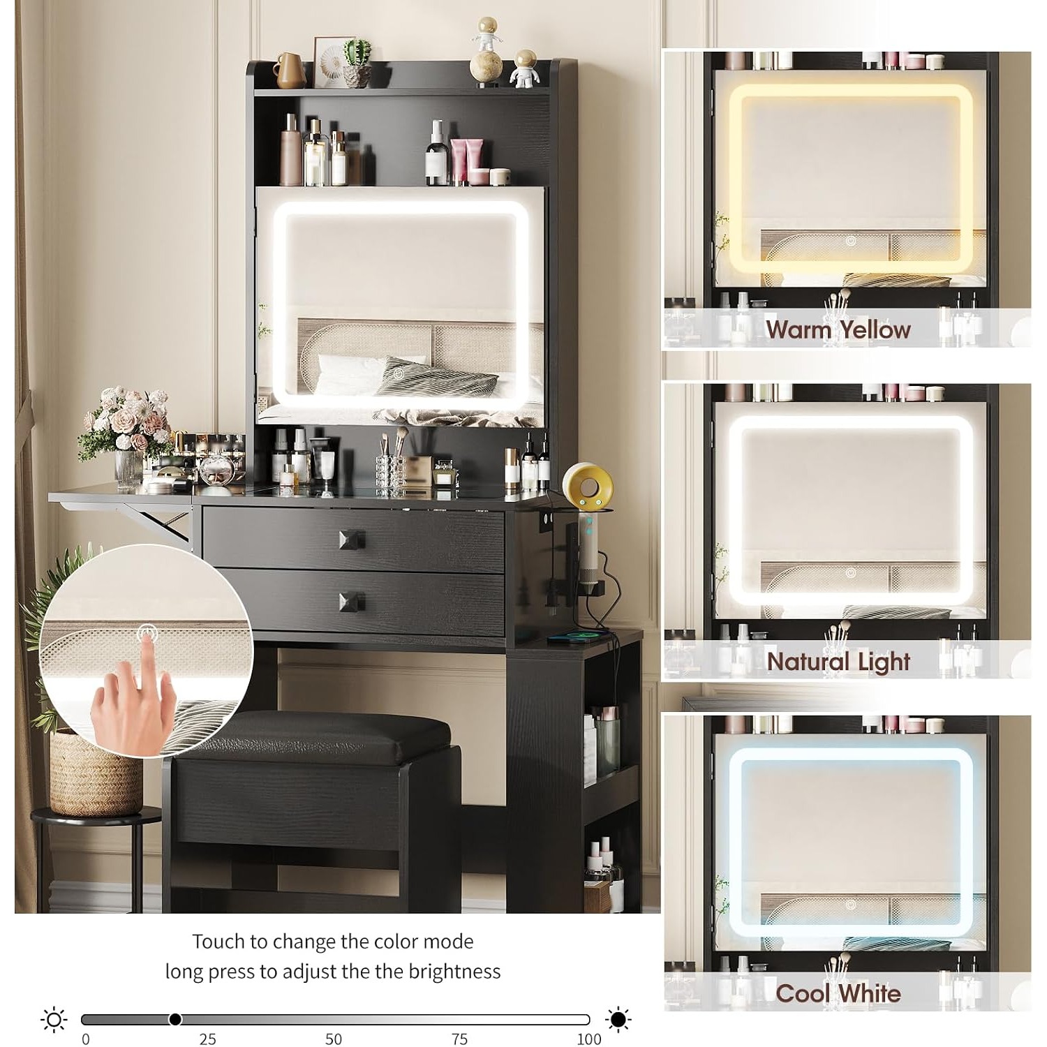 Kleiner Schminktisch mit klapp – Desk Setup Small Bewertung und Preis
