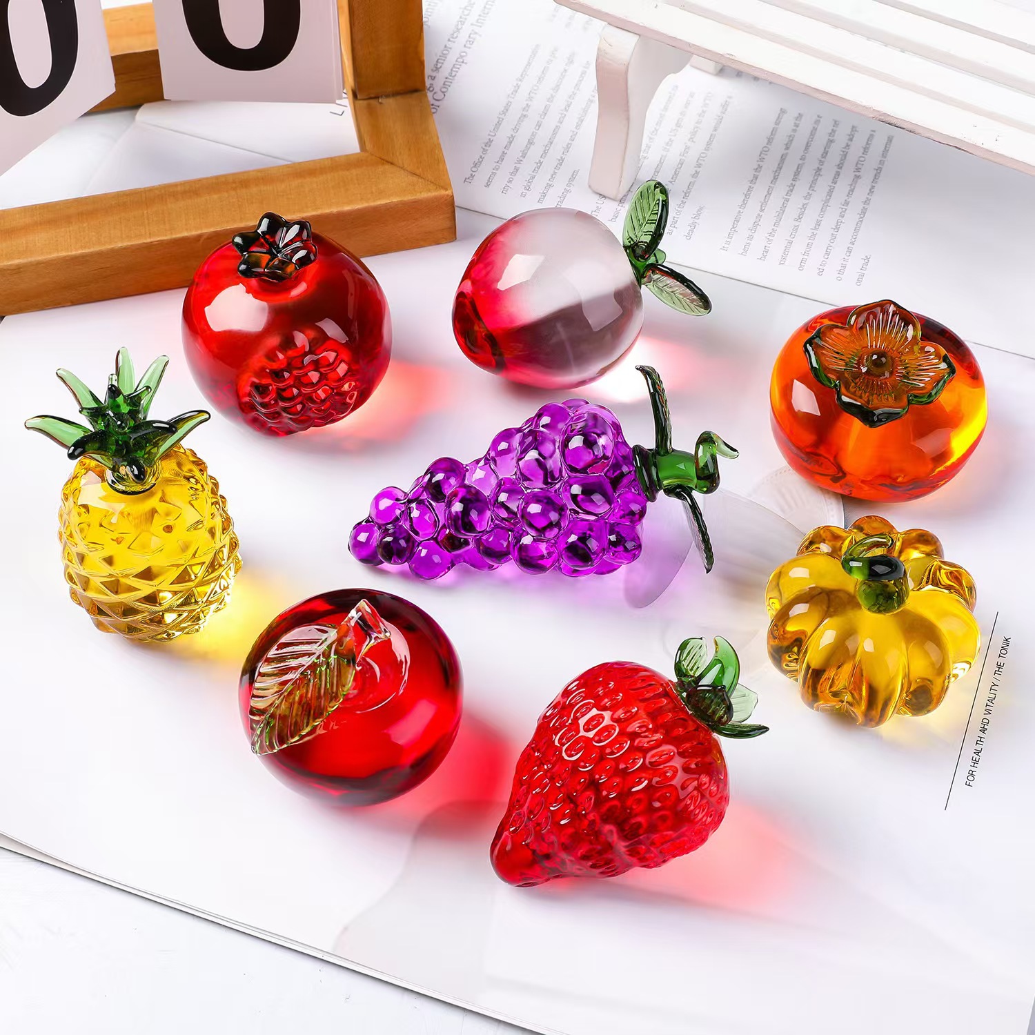 Kristallfrucht-Briefbeschwerer – Desk Setup Plants Bewertung und Preis