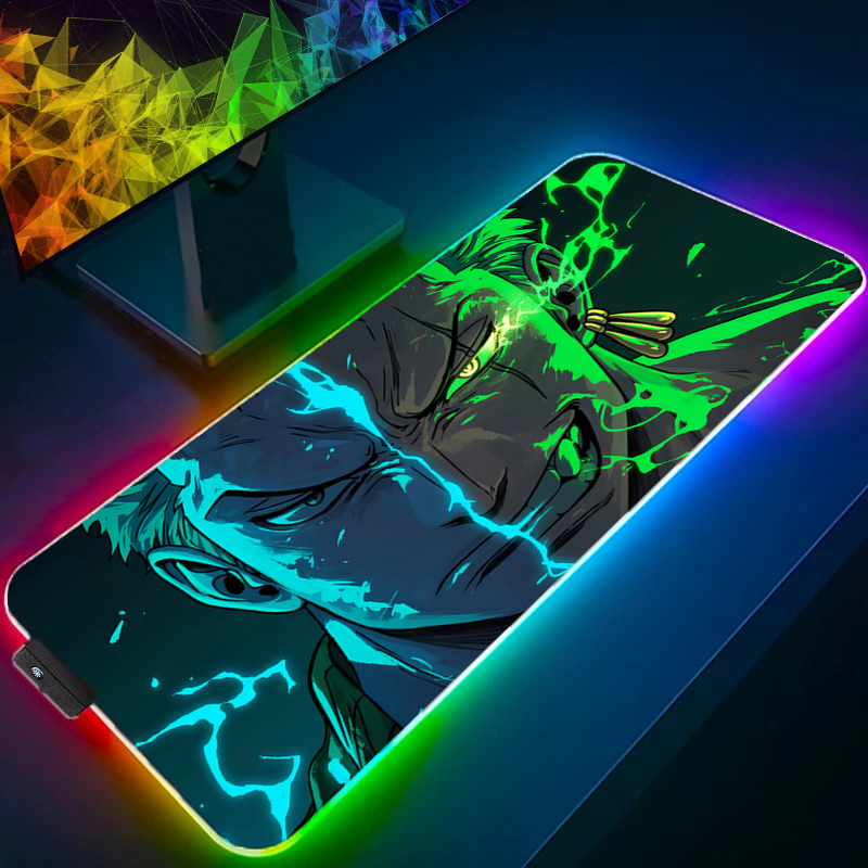 ONE PIECE Zoro Mauspad RGB Gam – Desk Setup Rug Bewertung und Preis