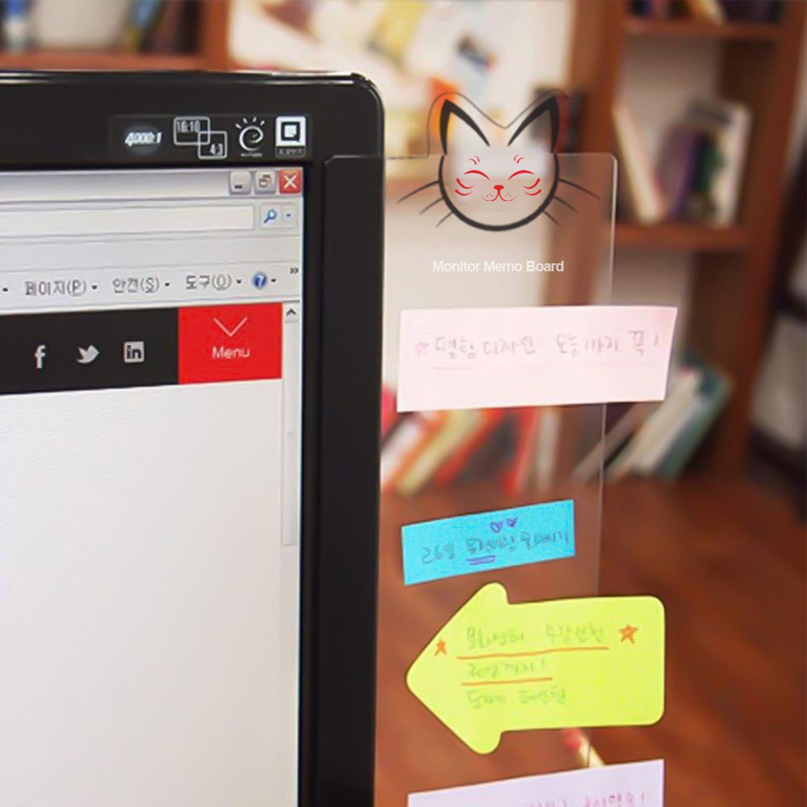 Monitor-Seiten-Memotafel, Acry – Sticky Memo Holder Bewertung und Preis