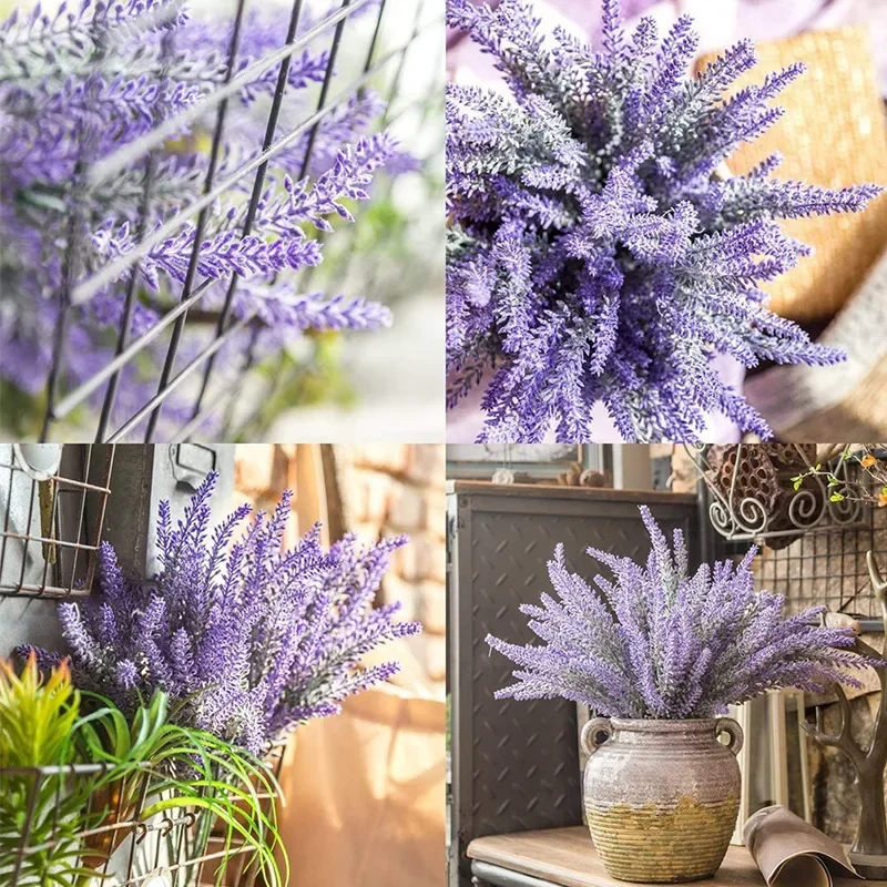 1 Bündel lila künstlicher Lave – Desk Setup Plants Bewertung und Preis