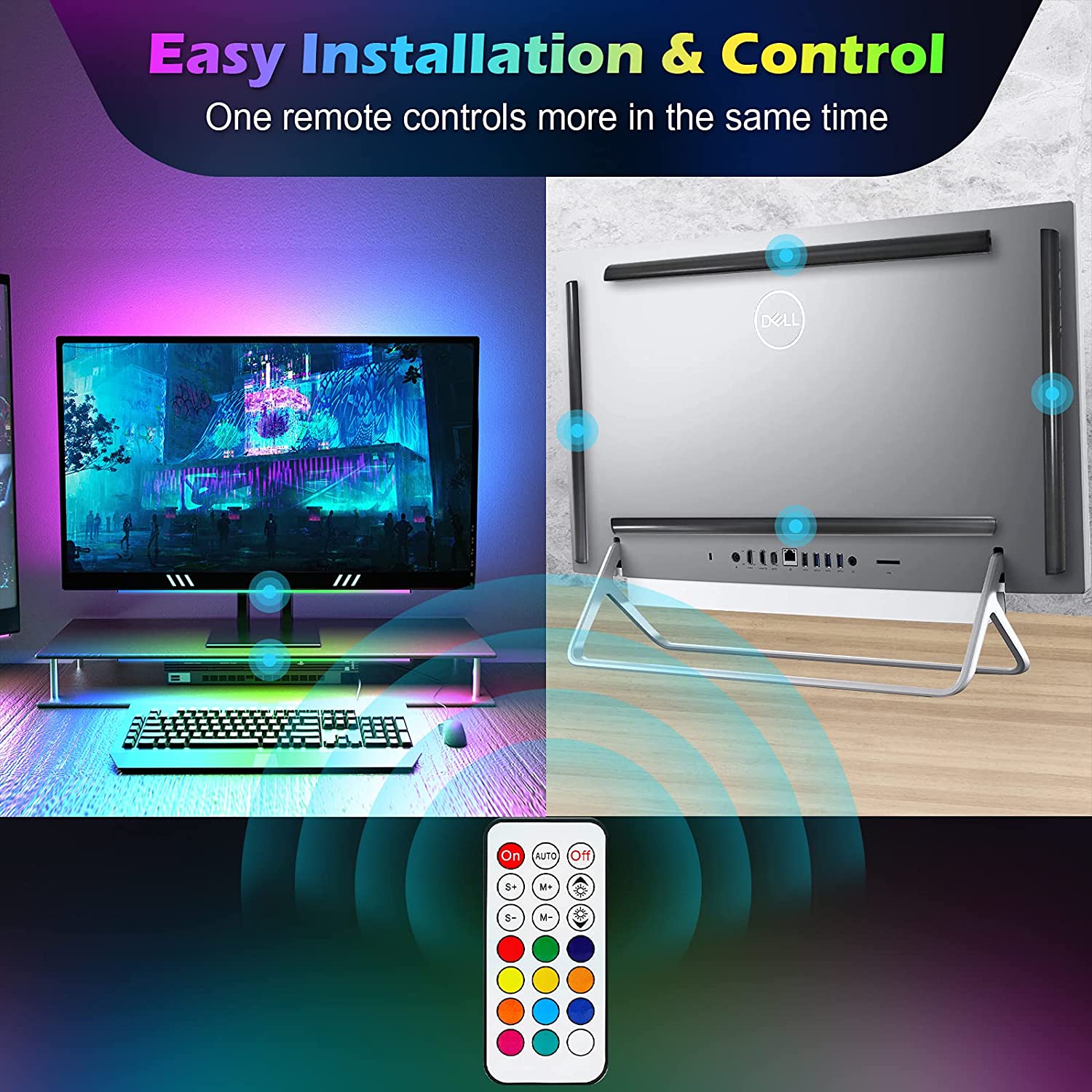 Unter Monitor Lichtleiste RGB  – Desk Setup No Monitor Bewertung und Preis